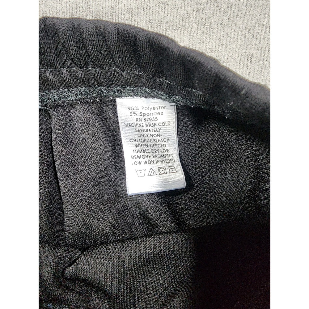 Susan Graver Black Large Pull on Dress Pant Bootcut Office Work Comfort Lounge - Picture 4 of 7